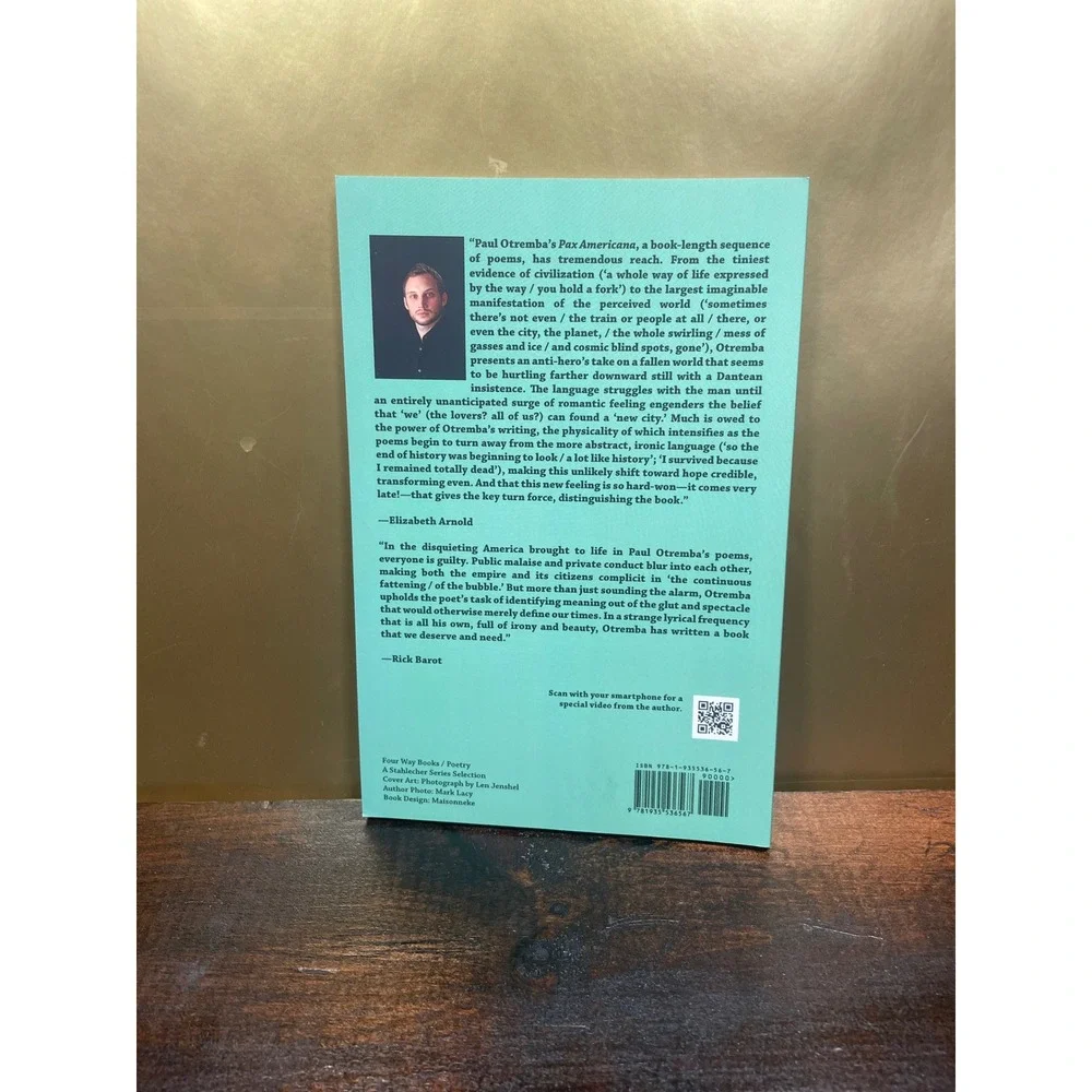 New Pax Americana Poetry Book Paul Otremba‎ First Edition